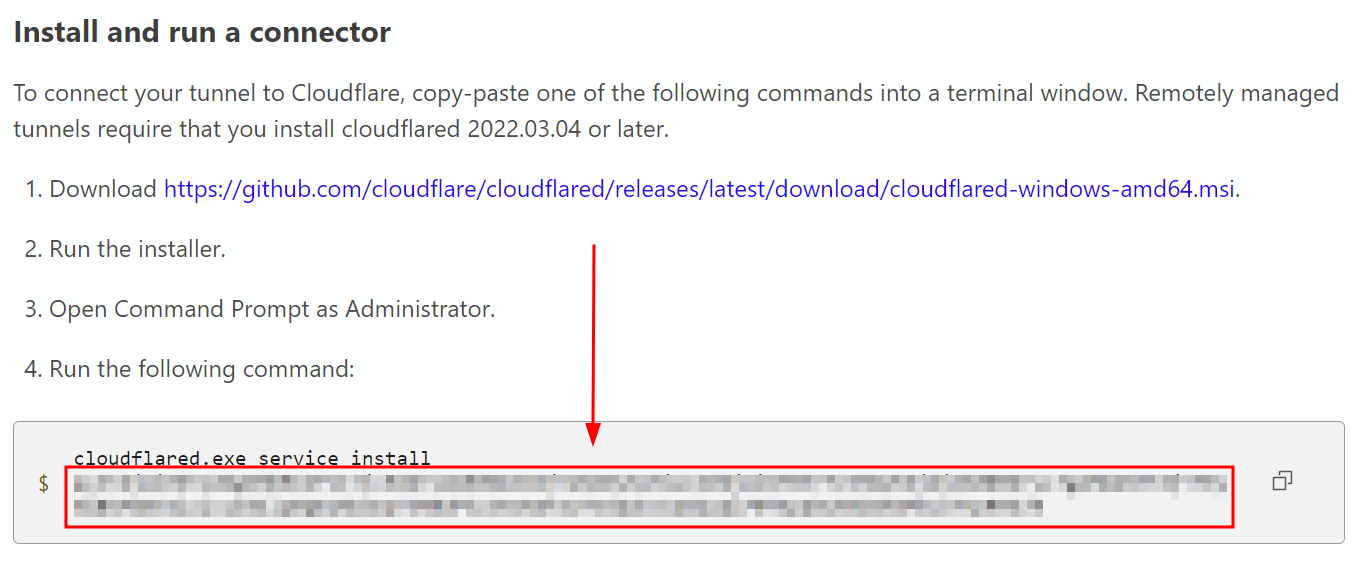 Cloudflare Tunnel Token